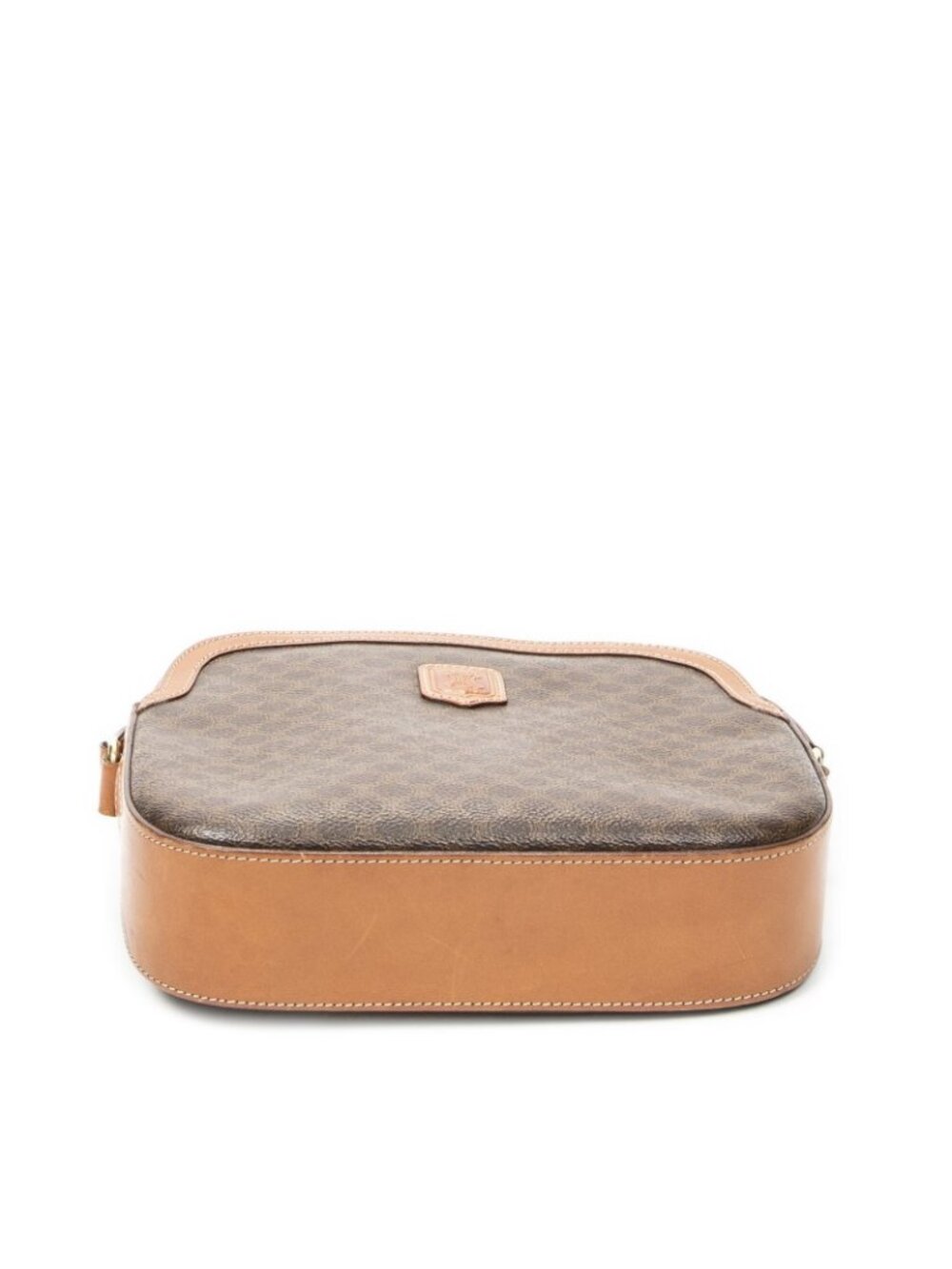 Celine Vintage Flap Crossbody Brown Macadam Canvas - Picture 6 of 10